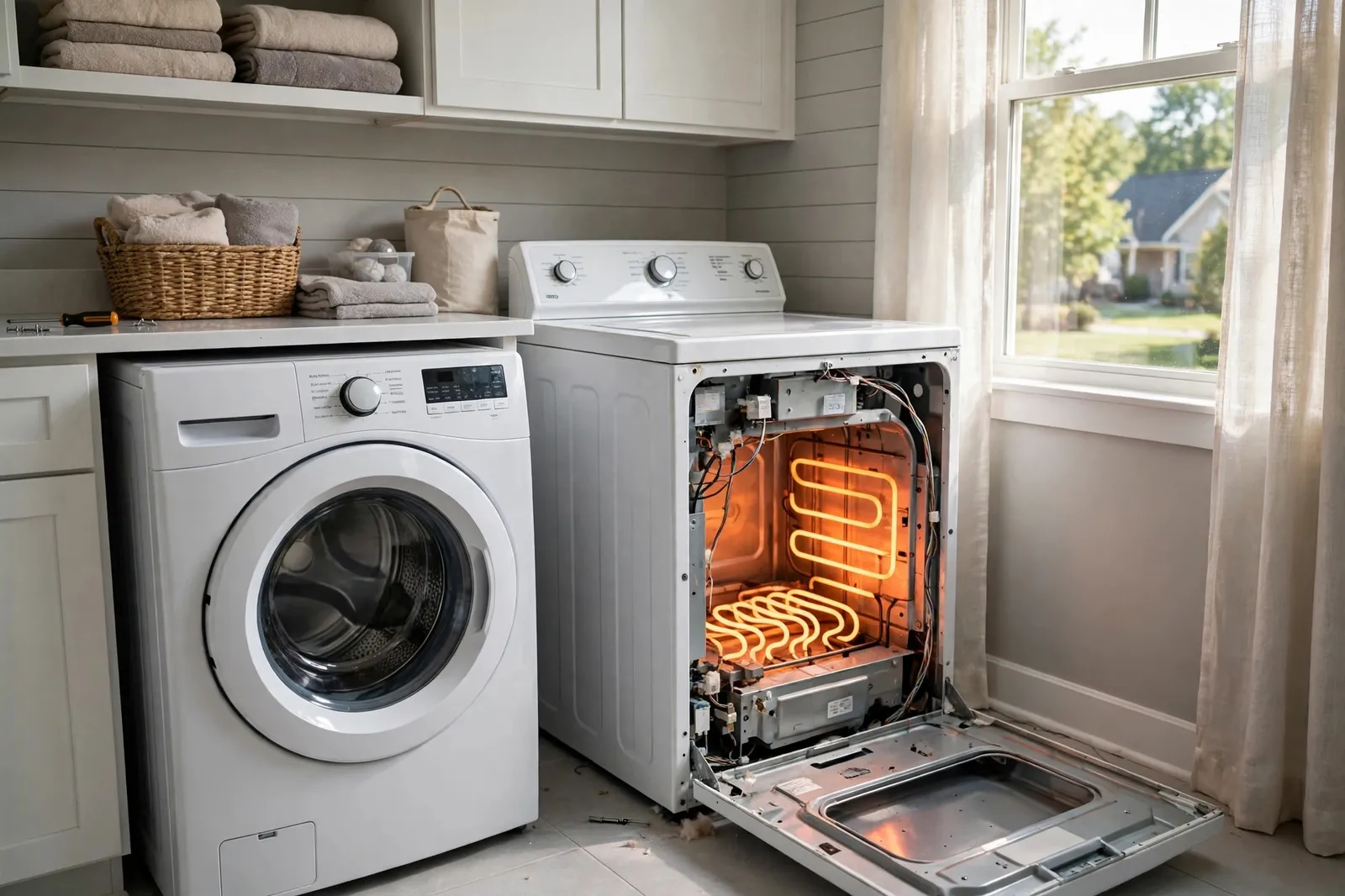 Dryer Repair —  No Heat During the Hottest Week in Sheffield by Waldorf Appliance Repair