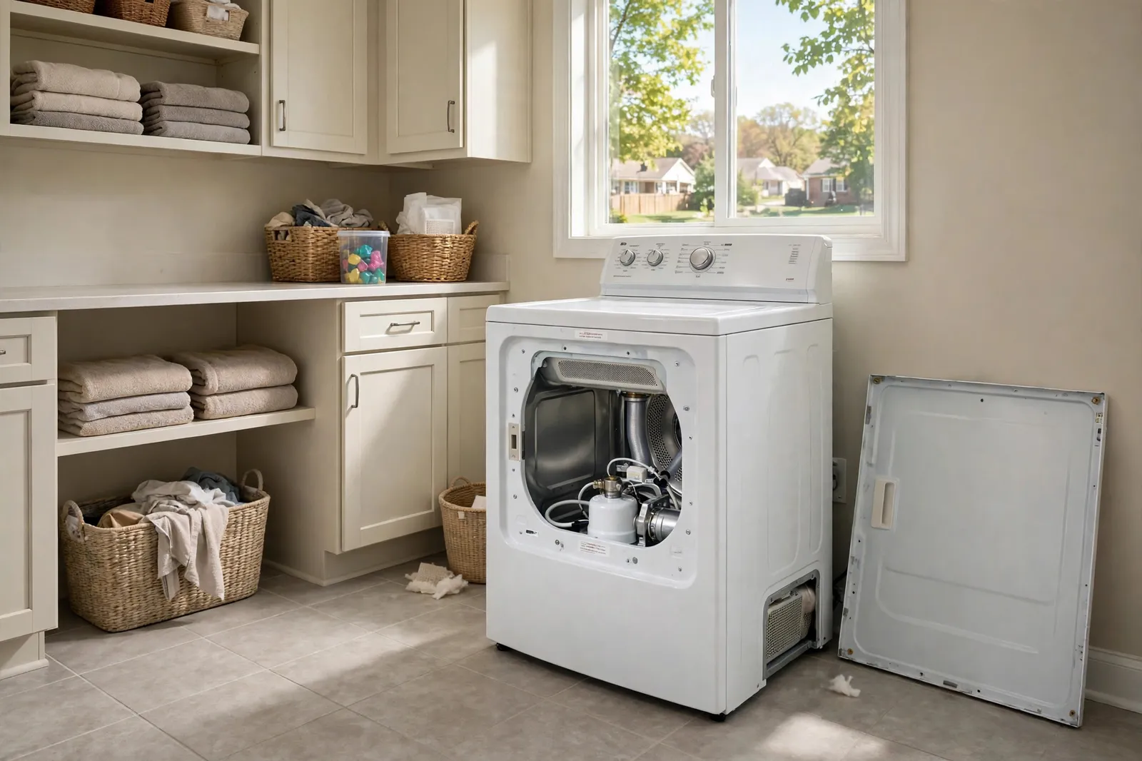 Gas Dryer Repair —  A Dryer That Quit Heating Mid-Cycle in Pinefield by Waldorf Appliance Repair
