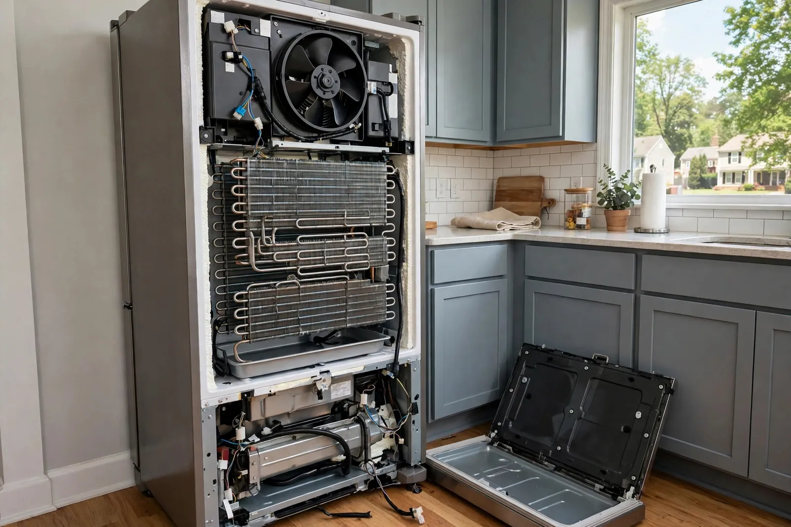 Refrigerator Repair —  Warm Fresh Food Side in a Pinefield Kitchen by Waldorf Appliance Repair