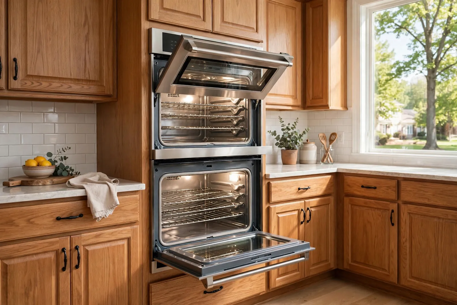 Wall Oven Repair —  A Double Wall Oven Running Cool in Carrington by Waldorf Appliance Repair